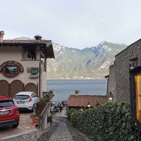 Tables at the bottom of the picture at Hotel Al Rio Se in Limone Sul Garda