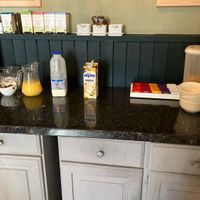 Oat milk at breakfast  at The Queens Hotel in St Bees