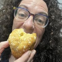 Lemon and poppyseed muffin  at Sugar Noms in Redcar