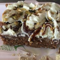 Carrot and pistachio cake  at Sugar Noms in Redcar