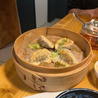 Shitake jiaozi with peanuts - roasted at Dim Sum Spot in Liberec