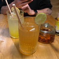 Yasmin tea and mango lemonade at Dim Sum Spot in Liberec