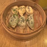 Tofu peanut & spinach dumplings  at Dim Sum Spot in Liberec