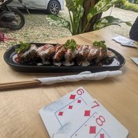 Tempura roll at The Vegan Shack in Panglao