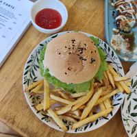 Burger at The Vegan Shack in Panglao