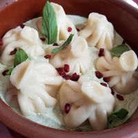 Cheese khinkhali at The King & The Bird in Tbilisi