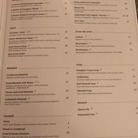 New menu at The King & The Bird in Tbilisi