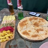 Pickles and Lobio  at Cafe Daphna in Tbilisi