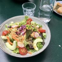 salad with vegan dressing   at Albert & Frida in Bern
