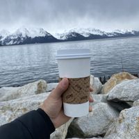 Walk down the block for a seat and scenic view!  at Sweet Darlings in Seward