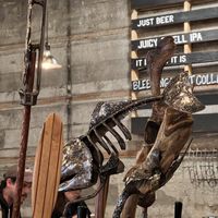 Check out these tap handles!  at Seward Brewing Company in Seward