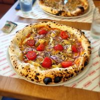 I felt like Happy Cow needed better photos of the pizzas from Napoliš, they are my favourite in Ljubljana. These photos do their pizzas more justice. at Pizzeria Napoliš in Ljubljana