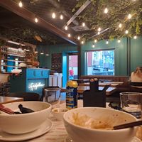 We forgot to take the pic when the food was not yet eaten :D at Pizzeria Napoliš in Ljubljana