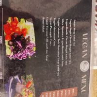 Menu at Vibes at Rawai Beach in Phuket