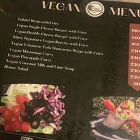 Lunch/dinner menu - the pancakes are on another menu 😊  at Vibes at Rawai Beach in Phuket