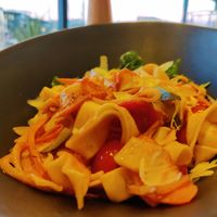 Vegane Tagliatelle mit Gemüse und Samen at Dock 69 in Rab