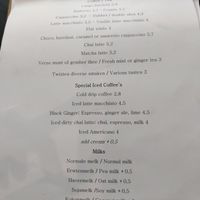 Carte at Pleur Foodbar in Maastricht