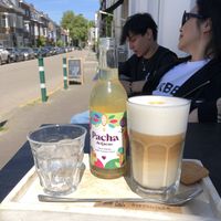 cacao drink and latte   at Pleur Foodbar in Maastricht