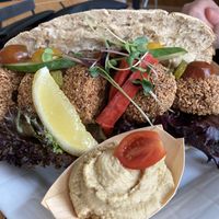 Homemade falafel  at Kraes Cafe & Butik in Ringkobing