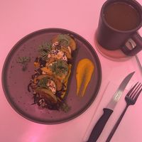 Jamaica toast   at Tinoc Café in Merida