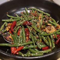 Super spicy green beans 🔥  at Le Nove Scodelle in Milan