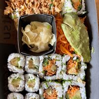 Vegan sushi box at Itsu in Aberdeen