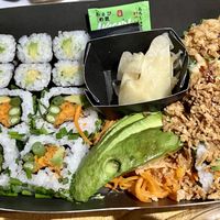 Vegan sushi box  at Itsu in Aberdeen