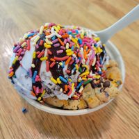 Cookies and cream sundae at Logan Vegan  in Chicago