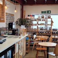 Downstairs cafe at Lemon & Jinja in Romsey