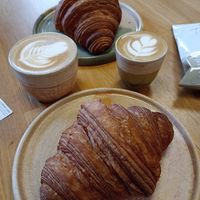 Yes, the croissants really are that big !! Delicious 😋😋 at Lemon & Jinja in Romsey