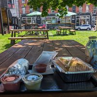 Outdoor seating at Tito Santana in Beacon