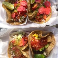 Tofu scramble, tofu, and portabella tacos. at Tito Santana in Beacon