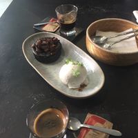 Vegan petit gateau  at Capim Dourado in Porto