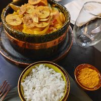 Banana stew at Capim Dourado in Porto