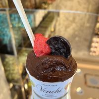 Chocolate gelato   at Venchi Chocolate and Gelato in New York City