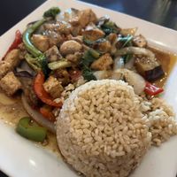 spicy eggplant  at Thai Time in Binghamton