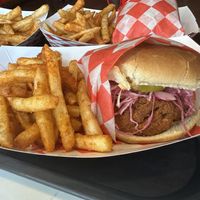 Hot sandwich  at Hot Chicken Mama in Blue Point