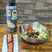 I brought my own utensils and refused the plastic fork offered me.  at Green Grill in Rancho Cordova