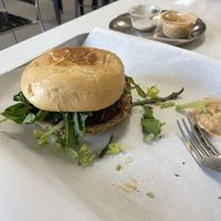 Chipotle Chana Burger   at Green Grill in Rancho Cordova