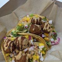Crispy Veggie Ball Tacos at Green Grill in Rancho Cordova