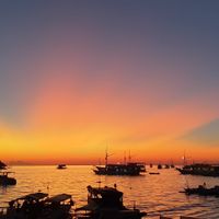 Sunset view at Warung Brothers Bajo in 