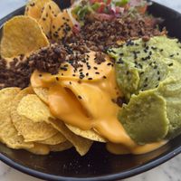 Vegan nachos   at Bocchoris Arran de Mar in Mallorca