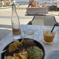 Sea view and fresh juice   at Bocchoris Arran de Mar in Mallorca