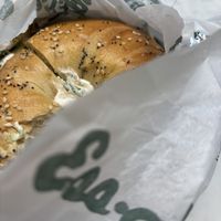 Yummy 😋 scallion tofu spread with tomatoes and avocados 🥑   at Ess a Bagel - W 32nd in New York City