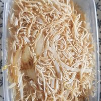 Rice noodles and beansprouts at Little Fat Buddha in Chester-le-street