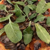 SHROOM AND TRUFFLE
Exotic Mushrooms, Truffle Oil, Baby Spinach, Garlic Confit at People of Tomorrow in New Delhi