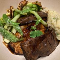 Portobello steak at People of Tomorrow in New Delhi