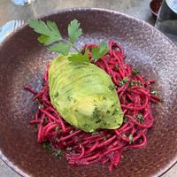 Beet pasta  at GRUTA in Funchal
