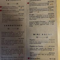 Menu  at Conflor Confeitaria Vegana in Rio De Janeiro