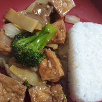 Mixed veg with tofu at Eastern Feast in Aberdeen